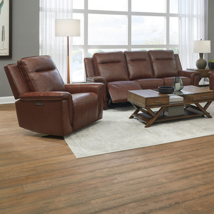 Opulent Rest Series Top Grain Leather Power Recliner Sofa Set