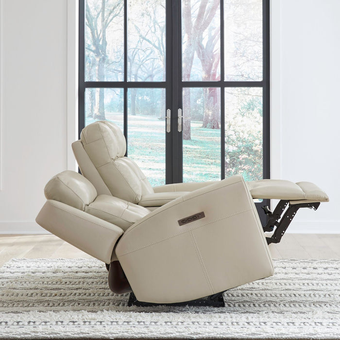 Alabaster Collection Top Grain Leather Power Recliners