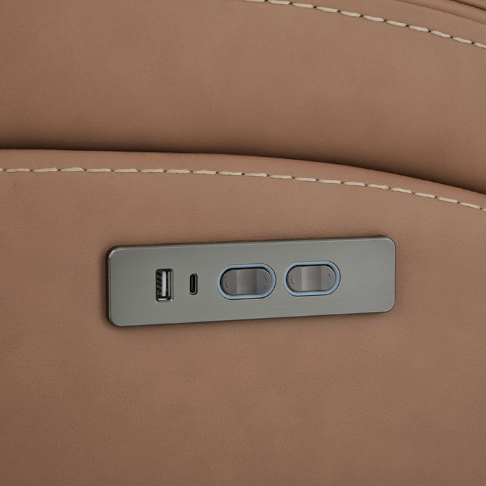 Velour Collection Top Grain Leather Recliner with Zero Gravity Power