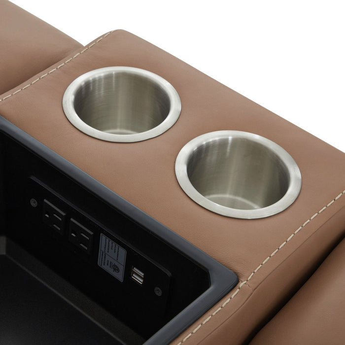 Velour Collection Top Grain Leather Recliner with Zero Gravity Power