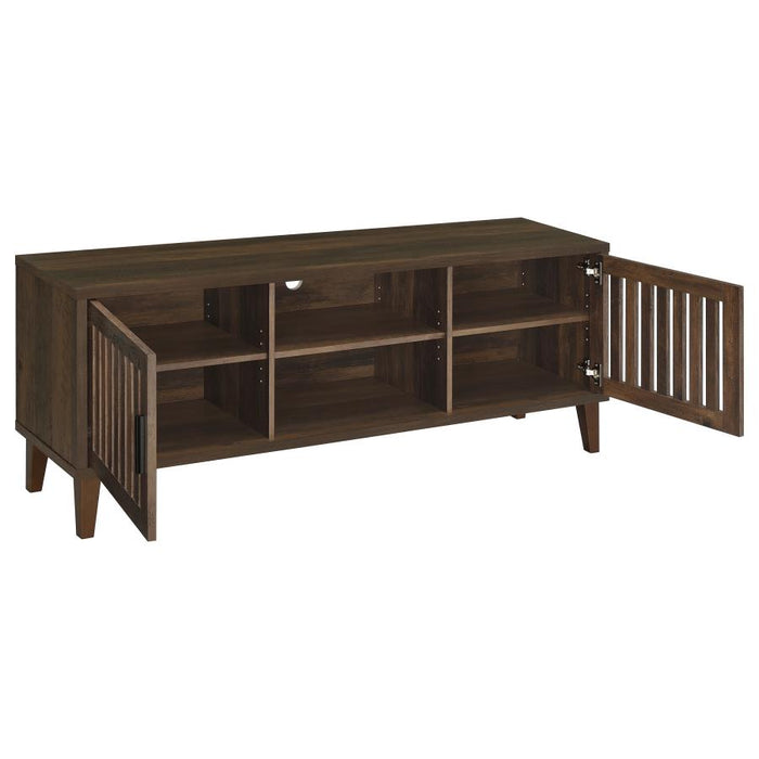 Mavro 60" Mid-Century Modern Media Console – Dark Pine Finish