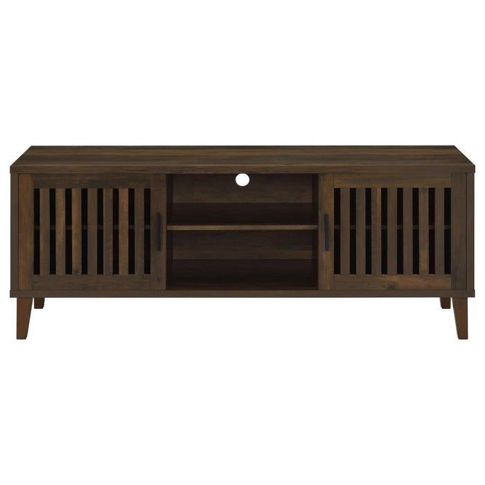 Mavro 60" Mid-Century Modern Media Console – Dark Pine Finish
