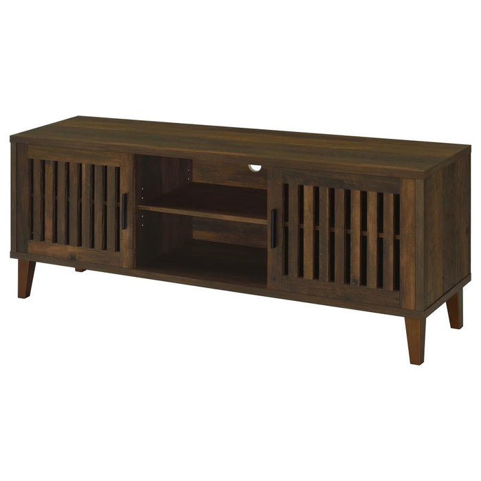 Mavro 60" Mid-Century Modern Media Console – Dark Pine Finish