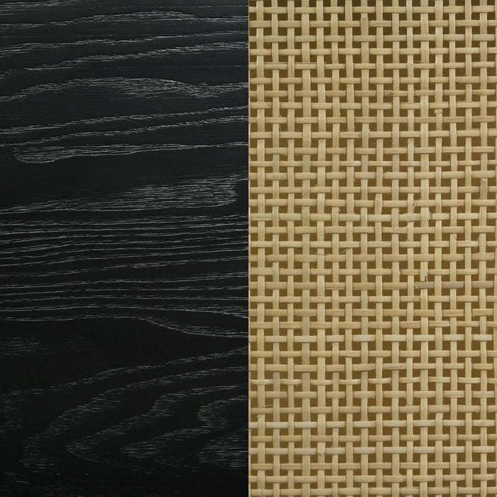 Cavara 2-piece Round Coffee and End Table Set Black