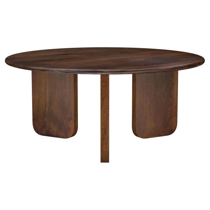 Zenvor 2-Piece Solid Wood Coffee and End Table Set Brown
