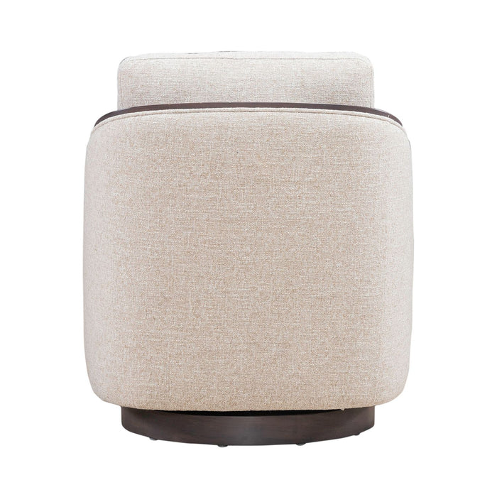 Meridian Collection Solid Wood Swivel Armchair