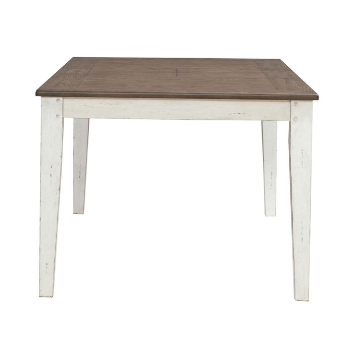 Rustic Farmhouse Rectangular Leg Dining Table