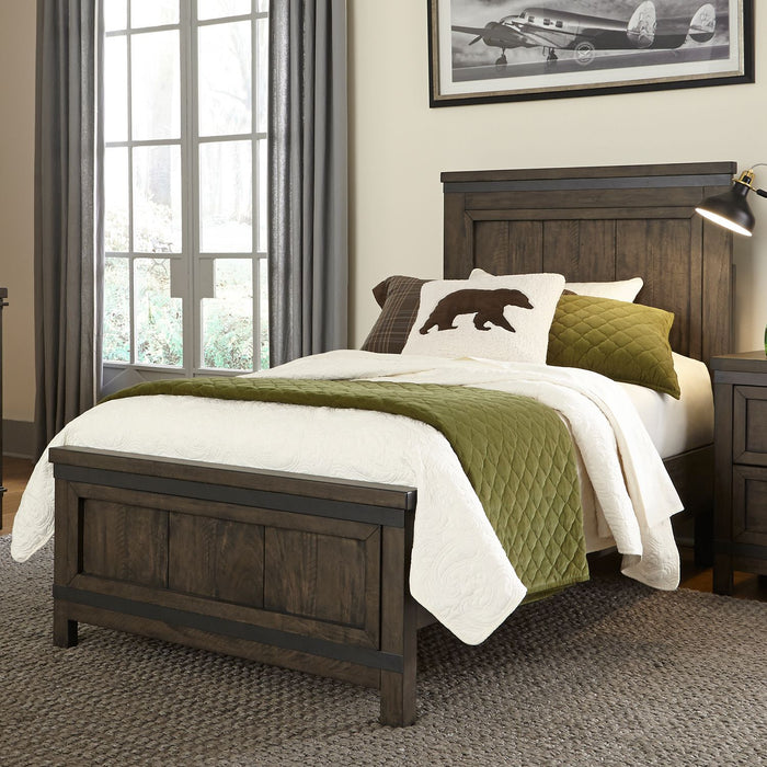 Elysium Youth Rustic Farmhouse Style Panel Bed –  Full and Twin Sizes