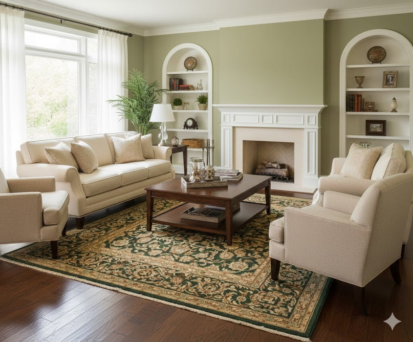 Sultanabad 100% wool Hand Made Rug - size 7' 9"x 9' 9"  (P)