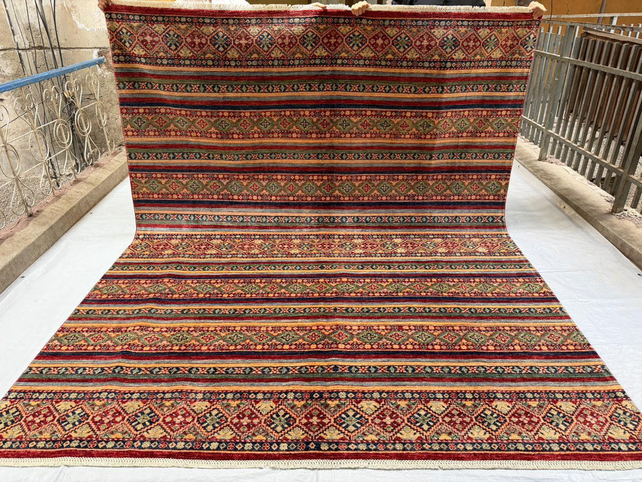 Hand-Knotted Vegetable Dye Bakhtiar Rug from Pakistan,  8' x 10'