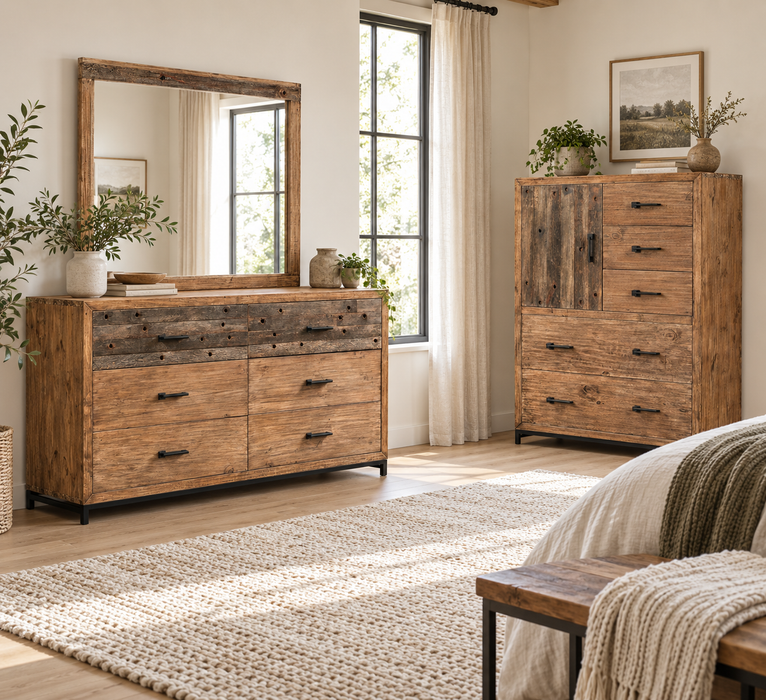 Atwood Solid Wood Highboy Dresser