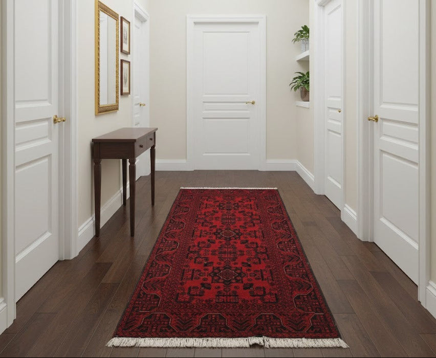 Terkaman Tribal Afghan Oriental Rug, size 2' 9" x 6' 2"  (C)
