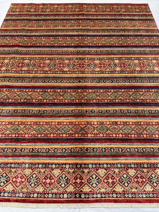 Hand-Knotted Vegetable Dye Bakhtiar Rug from Pakistan,  8' x 10'
