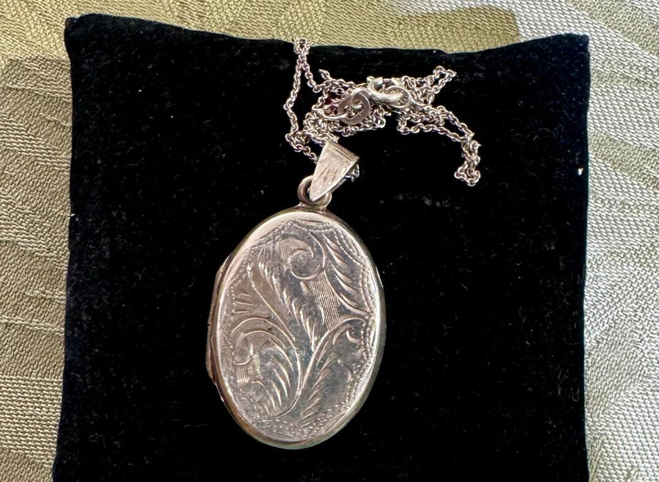 Sterling Engraved Locket