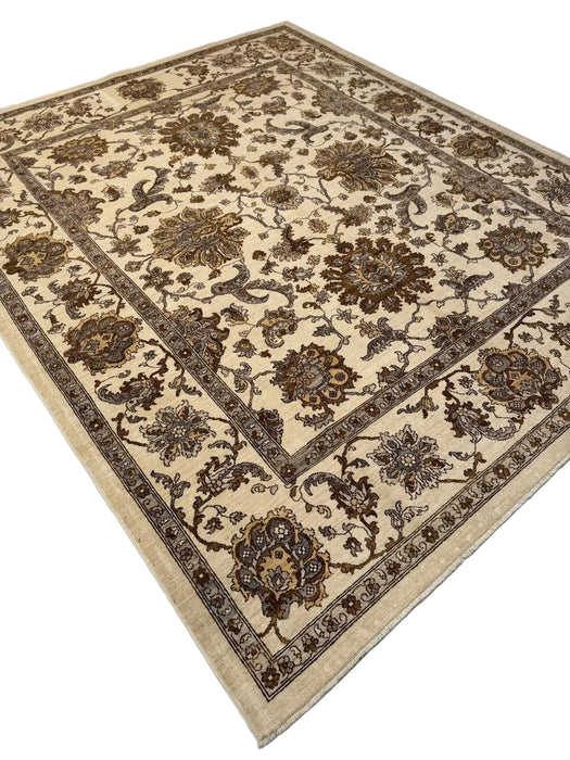 Hand-Knotted Vegetable Dye Sultanabad Rug from Pakistan,  7' 9" x 9' 10"