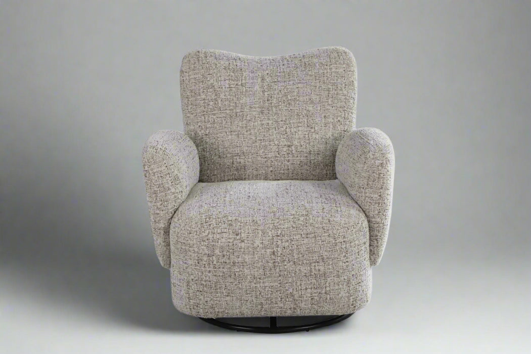 Atlas Modern Fabric Swivel Arm Chair