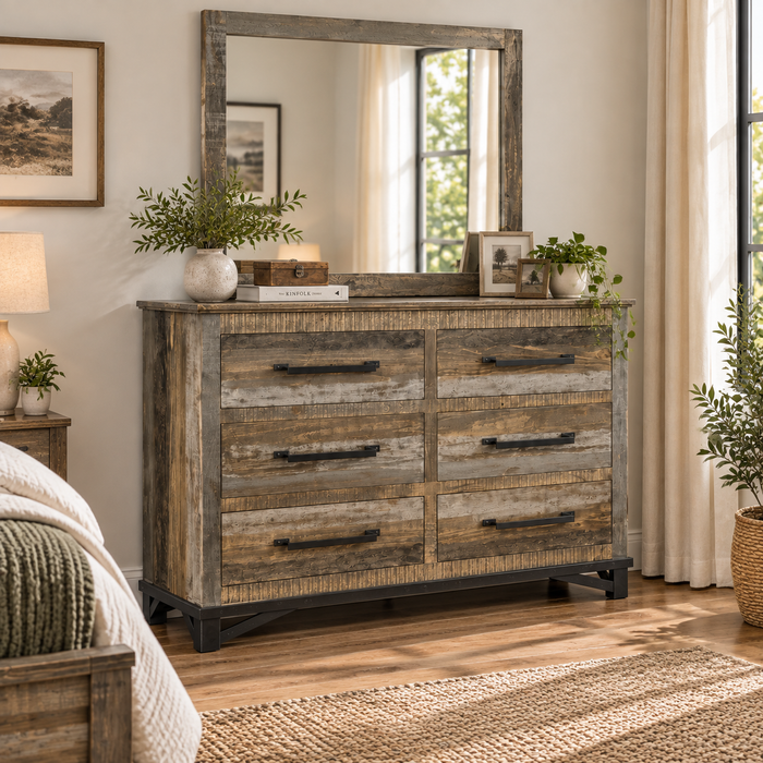 Greenview Loft 6 Drawer Dresser