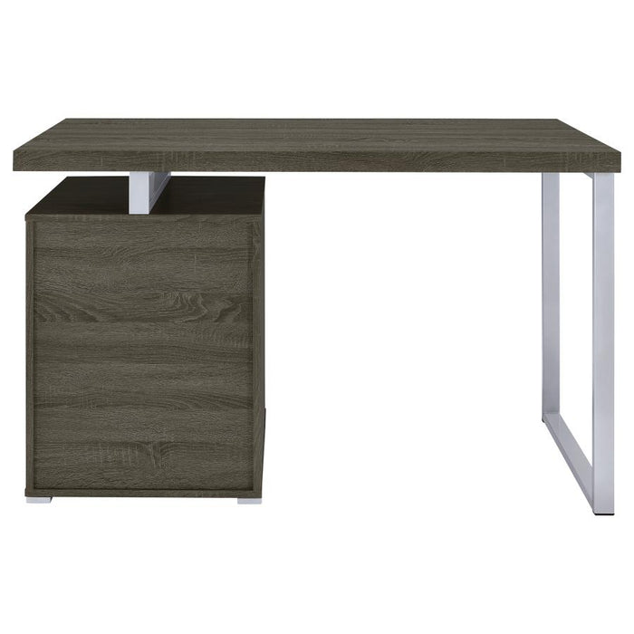 Olenza 47-Inch 3-Drawer Office Computer Desk Weathered Grey