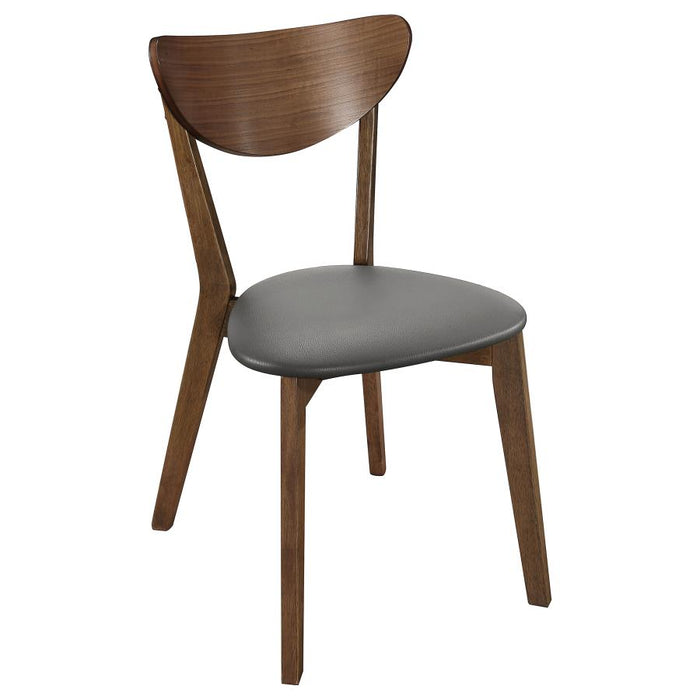 Orrenza Home Office Desk and Chair Set Walnut