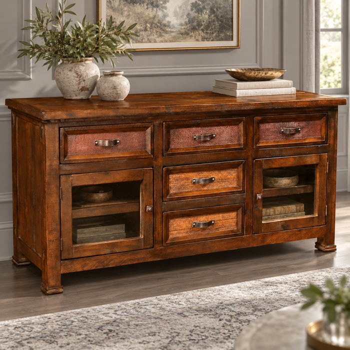 Elements Collection Copper Console - 66"