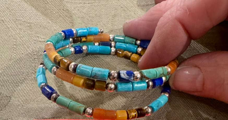 SS Multi Gem Bracelet