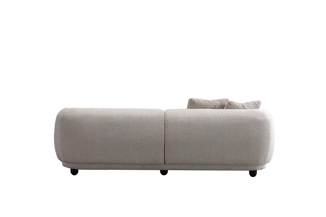 Opal Collection Modern Fabric 3-Seater Sofa – 91"