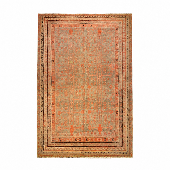 Antique Khotan Samarkand Rug, circa 1910's, 6' x 11' 3"