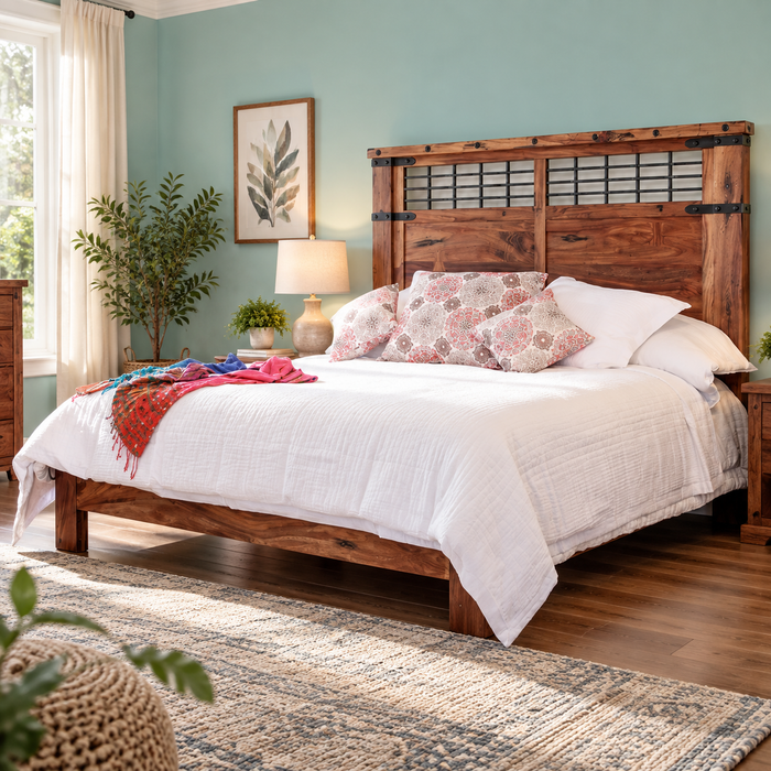 Granville Parota Bed Frame - Queen