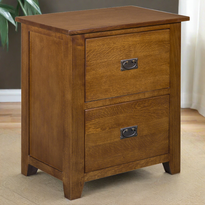 Mission 2 Drawer File Cabinet - Michael's Cherry (MC-A)