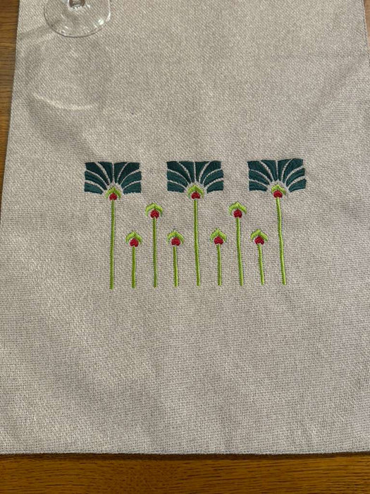 Arts & Crafts Mission style Linen Table Runner