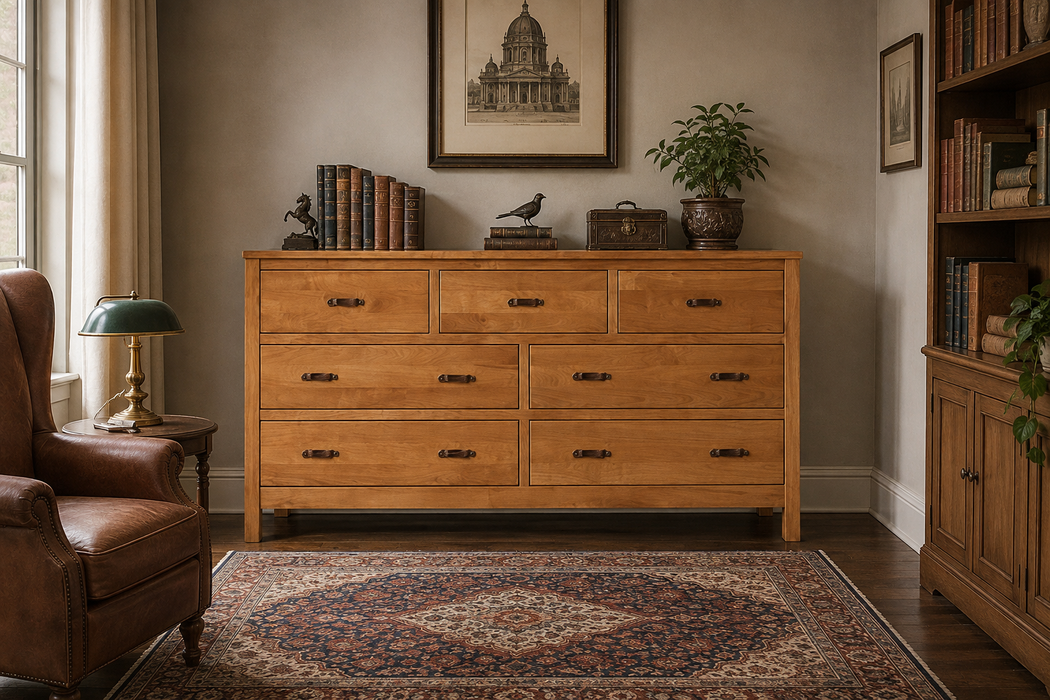 Heritage Cherry Solid Cherry wood 7-Drawer Dresser