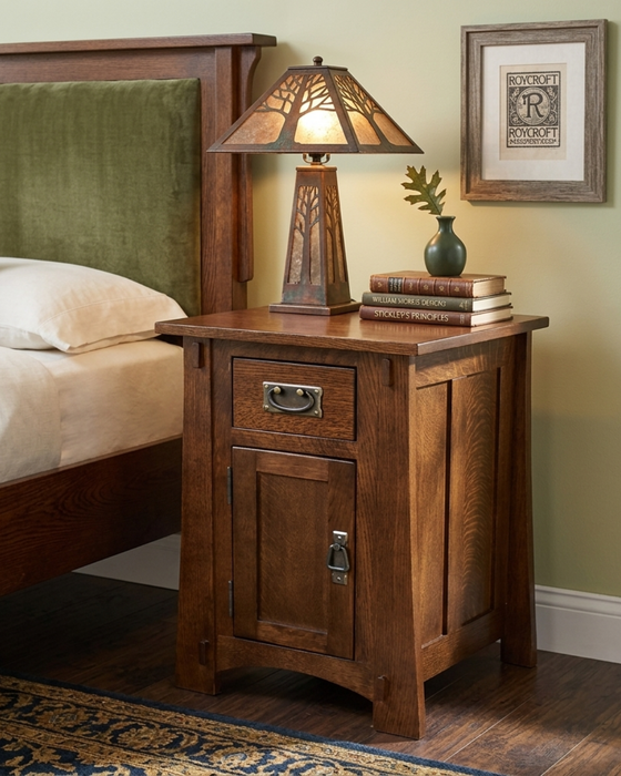 Mission Tapered Leg Narrow Nightstand