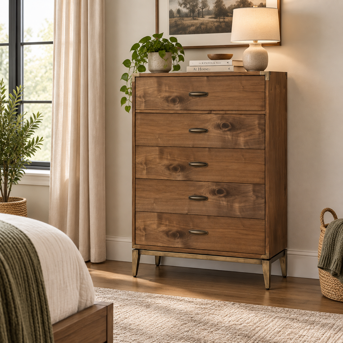Alistair Mid-Century Walnut Chest