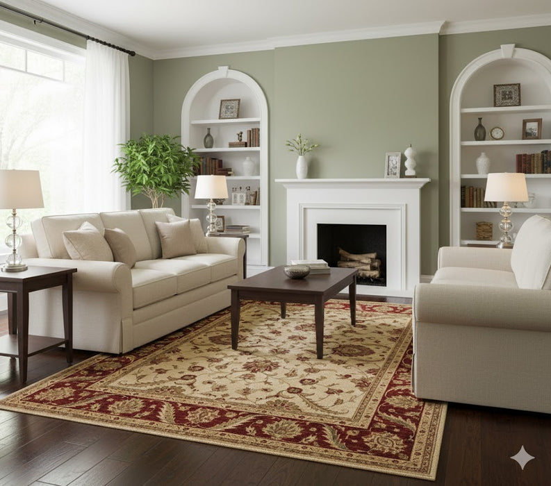 Hand-Knotted Sultanabad Vegetable-Dyed Wool Rug, 7' 11" x 10' (K)