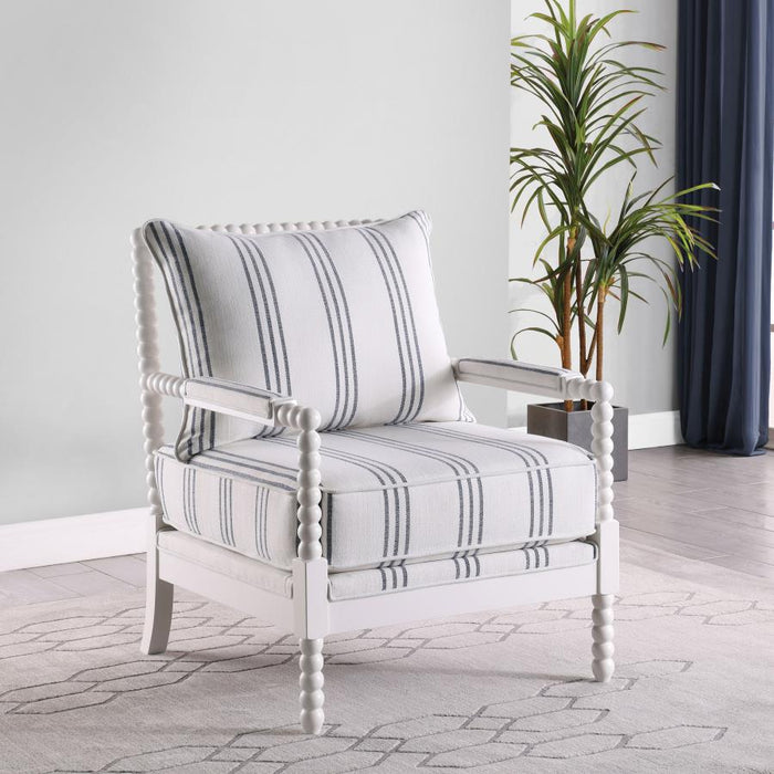 The Couture Collection Upholstered Bobbin Accent Chair
