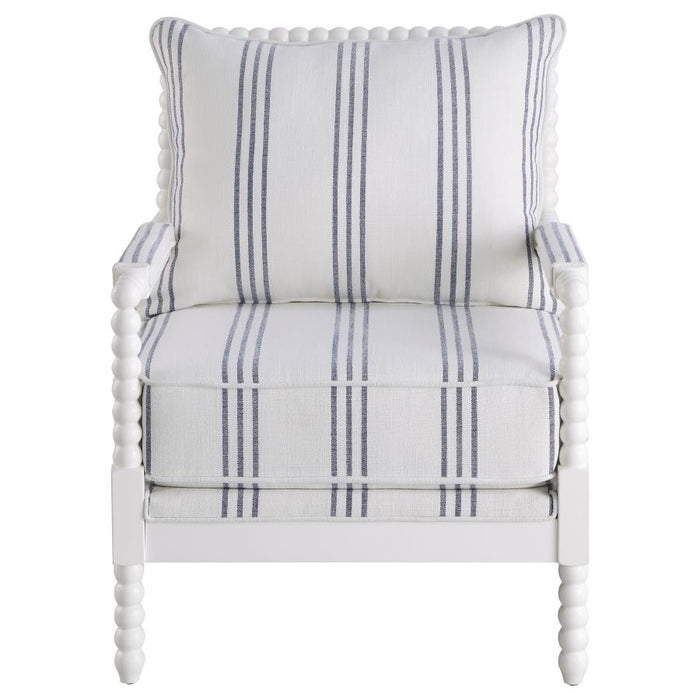 The Couture Collection Upholstered Bobbin Accent Chair