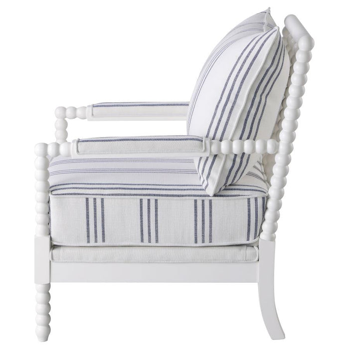 The Couture Collection Upholstered Bobbin Accent Chair