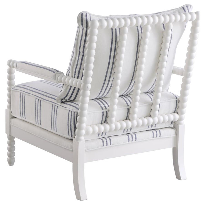 The Couture Collection Upholstered Bobbin Accent Chair