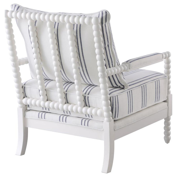 The Couture Collection Upholstered Bobbin Accent Chair