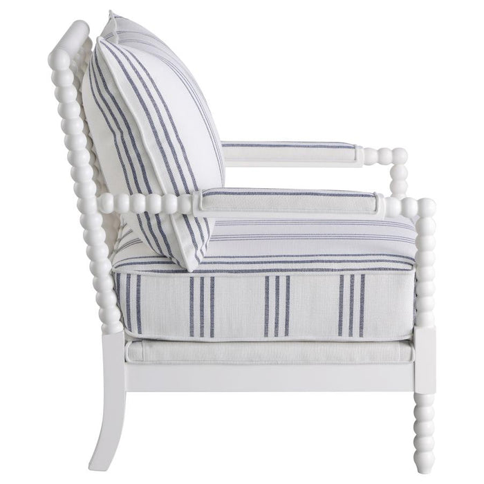 The Couture Collection Upholstered Bobbin Accent Chair