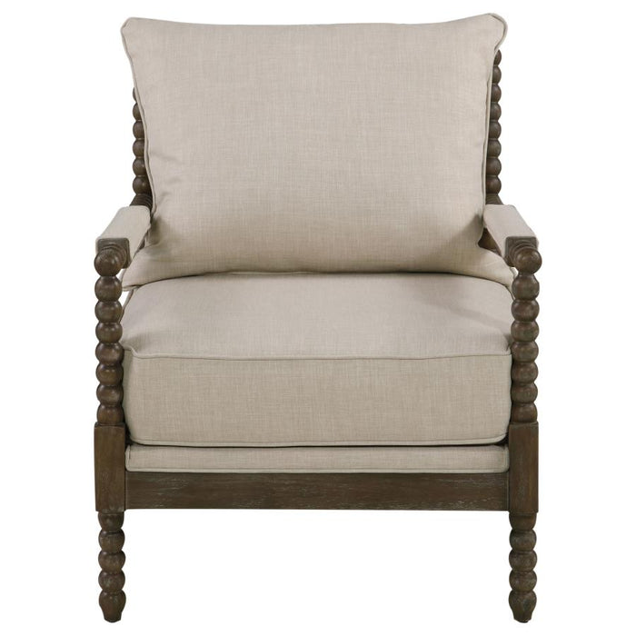 The Couture Collection Upholstered Bobbin Accent Chair
