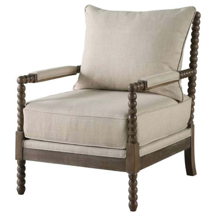 The Couture Collection Upholstered Bobbin Accent Chair