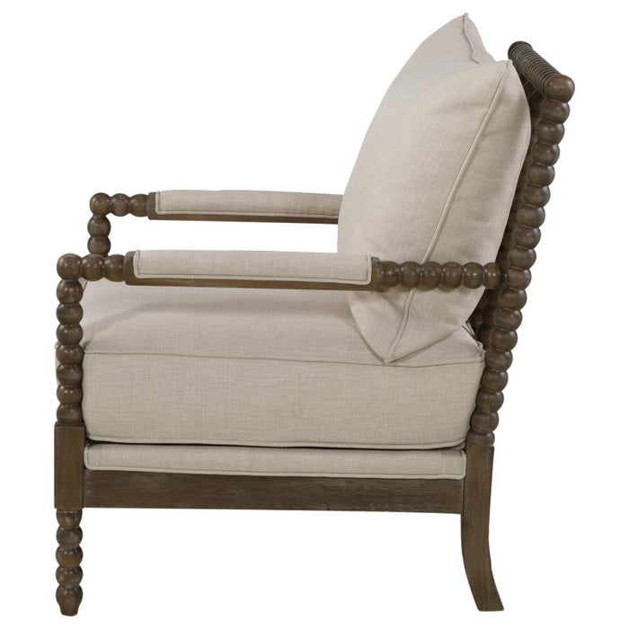 The Couture Collection Upholstered Bobbin Accent Chair