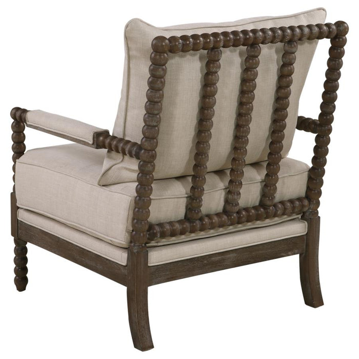The Couture Collection Upholstered Bobbin Accent Chair
