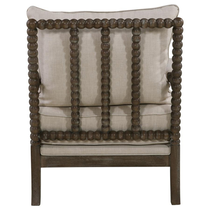 The Couture Collection Upholstered Bobbin Accent Chair