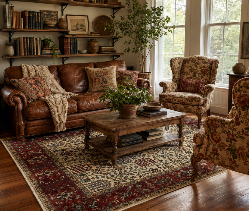 Hand-Knotted Bakhtiar Vegetable Dye Rug from Pakistan, 10' x 14'