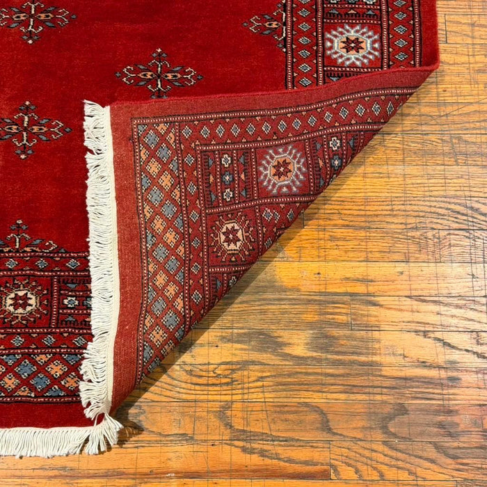 Hand-Knotted Pakistani Bokhara Rug – 100% Wool, 3' x 5'