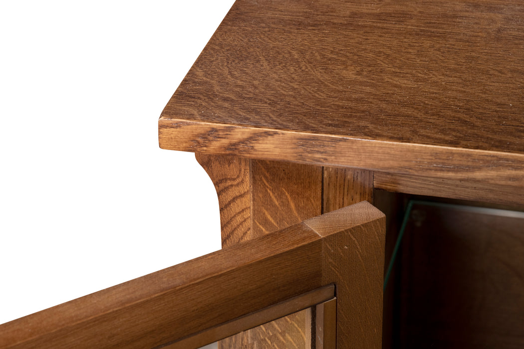 Mission Quarter Sawn Oak 72" TV Stand - Walnut (AW)