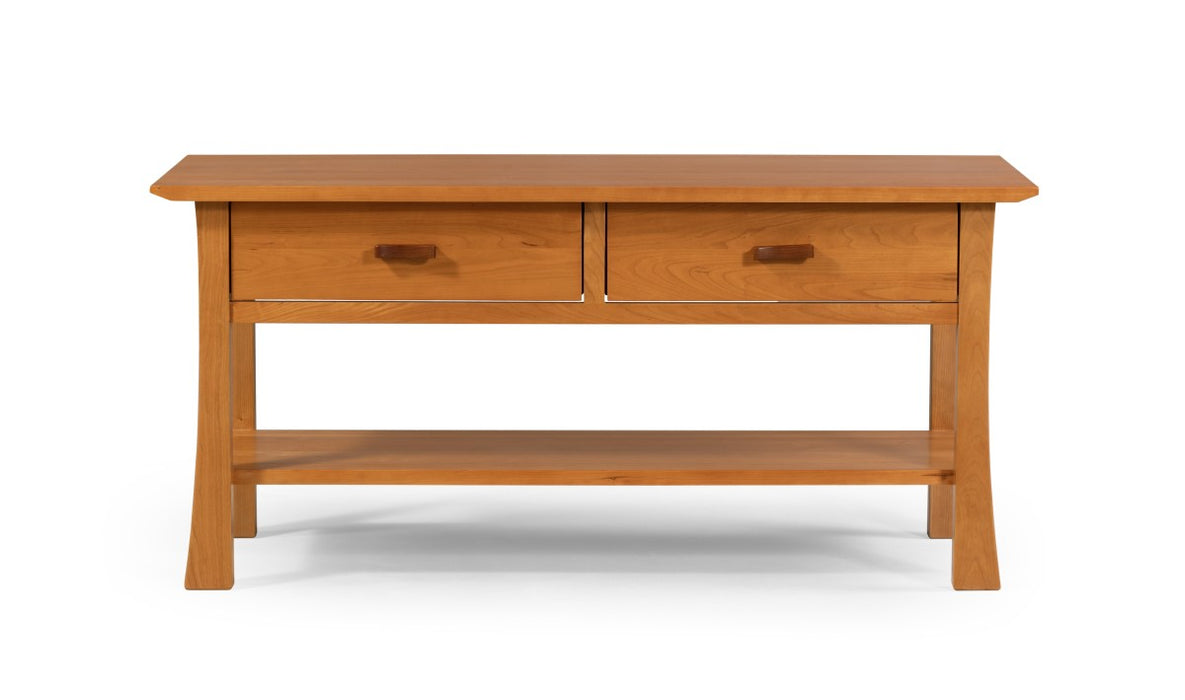 Heritage Cherry Solid Wood 2-Drawer Coffee Table
