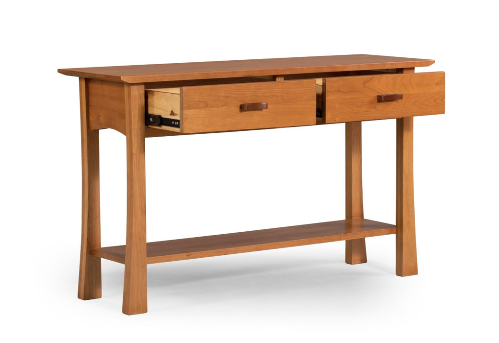 Heritage Cherry Solid Wood 2-Drawer Sofa Table / Console